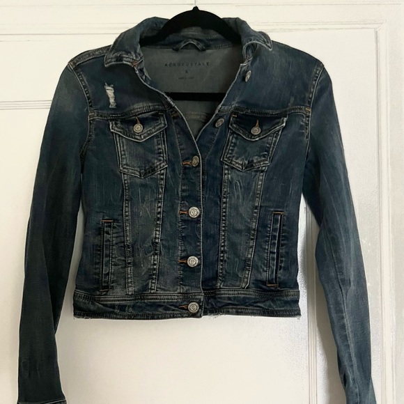 Aeropostale Button Down Denim Jean Coat Jacket - Picture 2 of 5